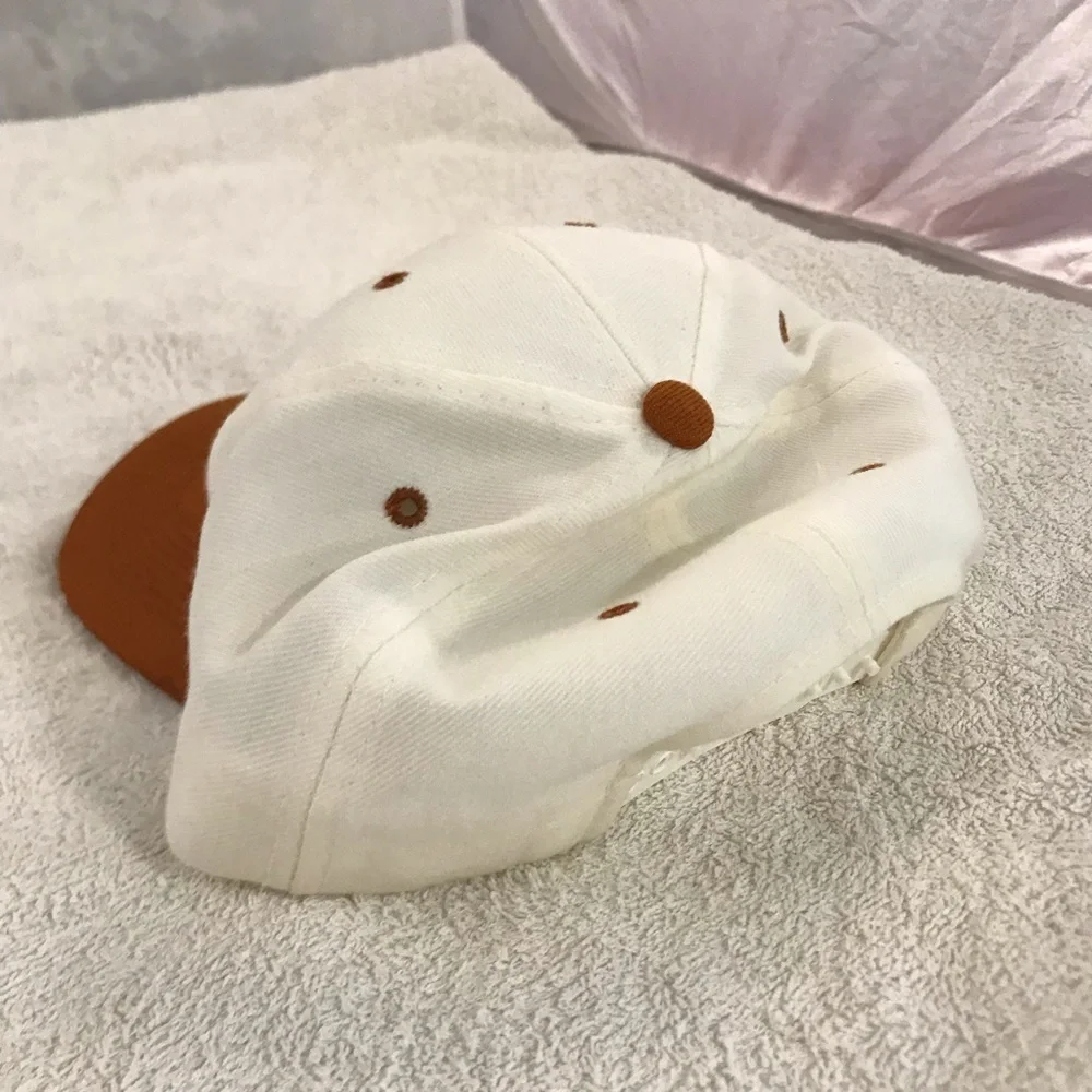 VINTAGE University of Texas by Headmaster Adjustable SnapBack Orange White Cap